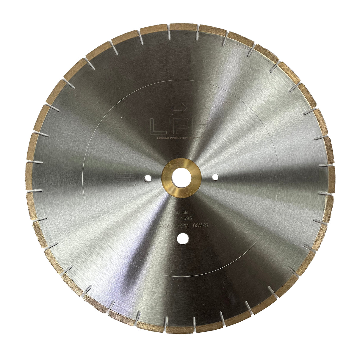 450mm LPE Marble Blade - 60/50mm Bore - Breton And Donatoni Peg Holes