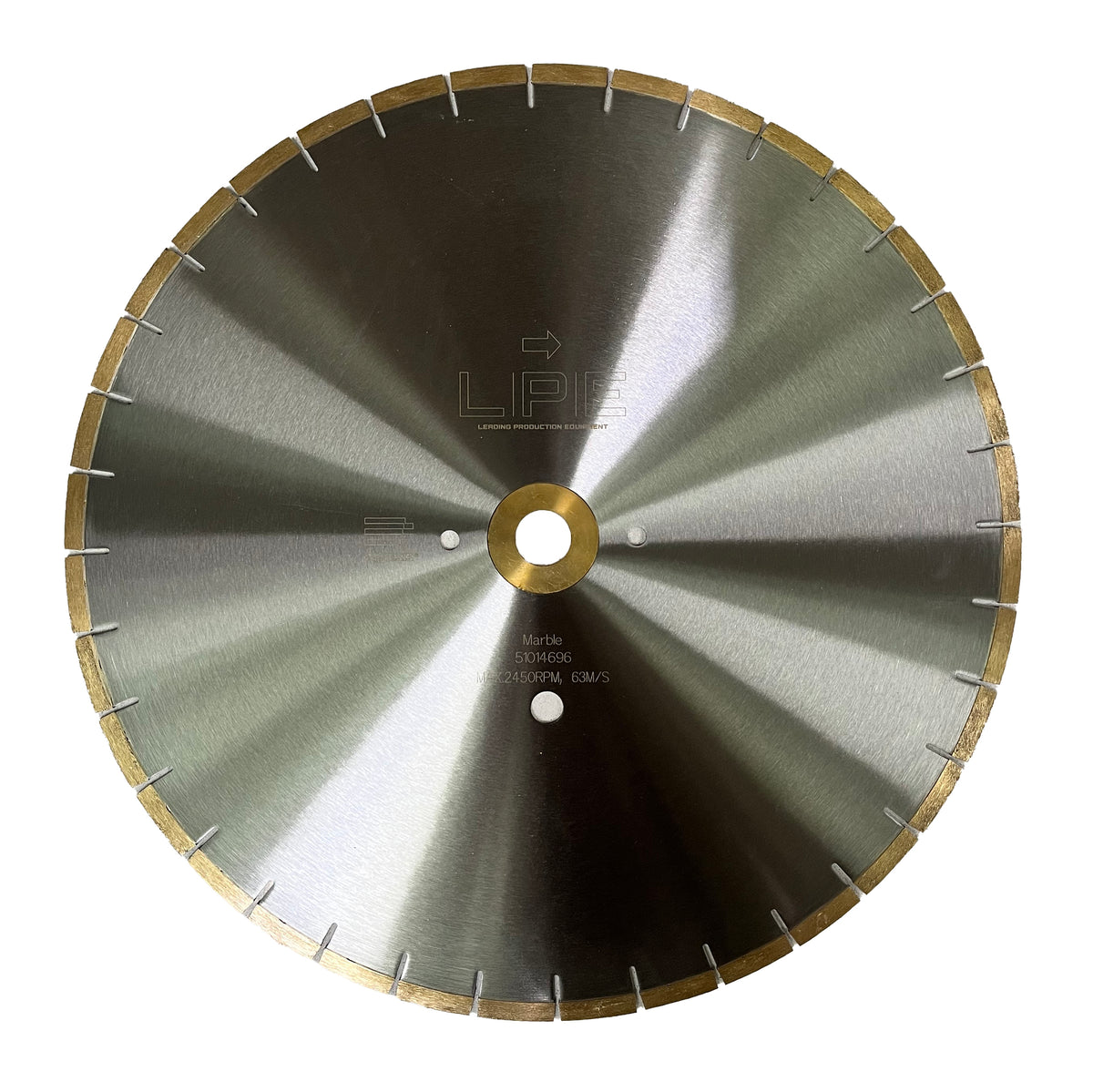 500mm LPE Marble Blade - 60/50mm Bore - Breton And Donatoni Peg Holes