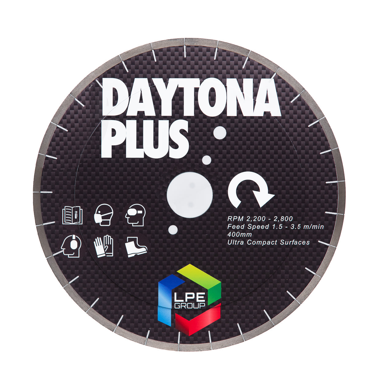 400mm LPE Daytona Plus Blade - 60mm Bore - Breton And Donatoni Peg Holes