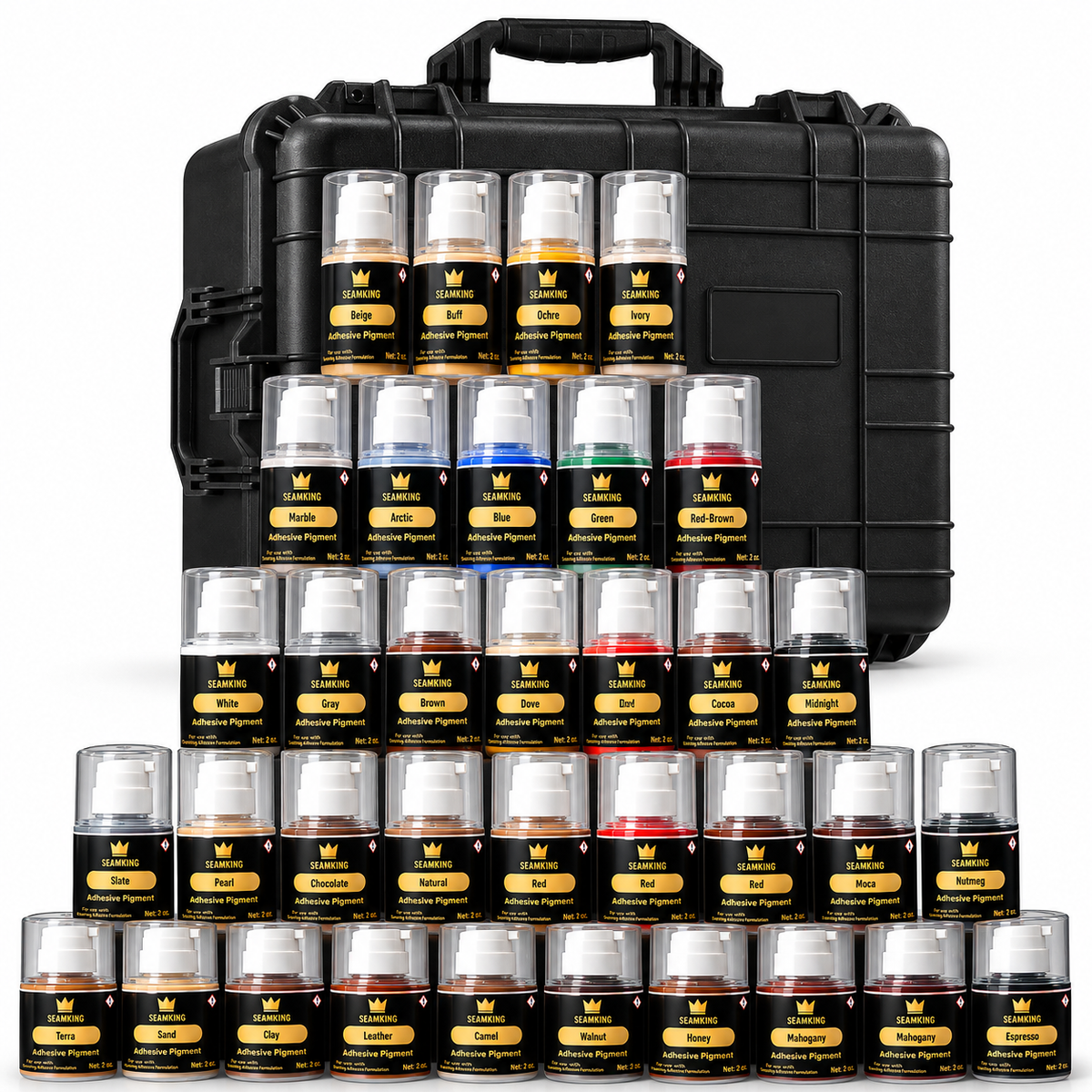 SeamKing 32 Colour Pigment Kit With Case